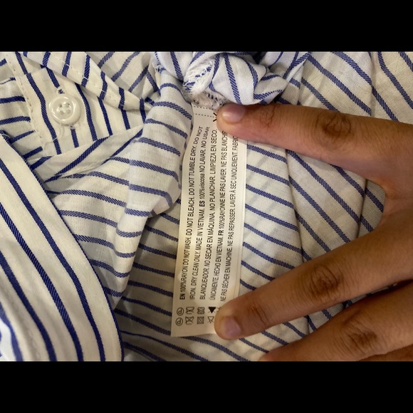 3/$20 ☀️ BNWT F21 Striped Button Up Blouse - Picture 5 of 5